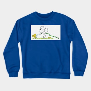 Lamb Watering Flowers Crewneck Sweatshirt